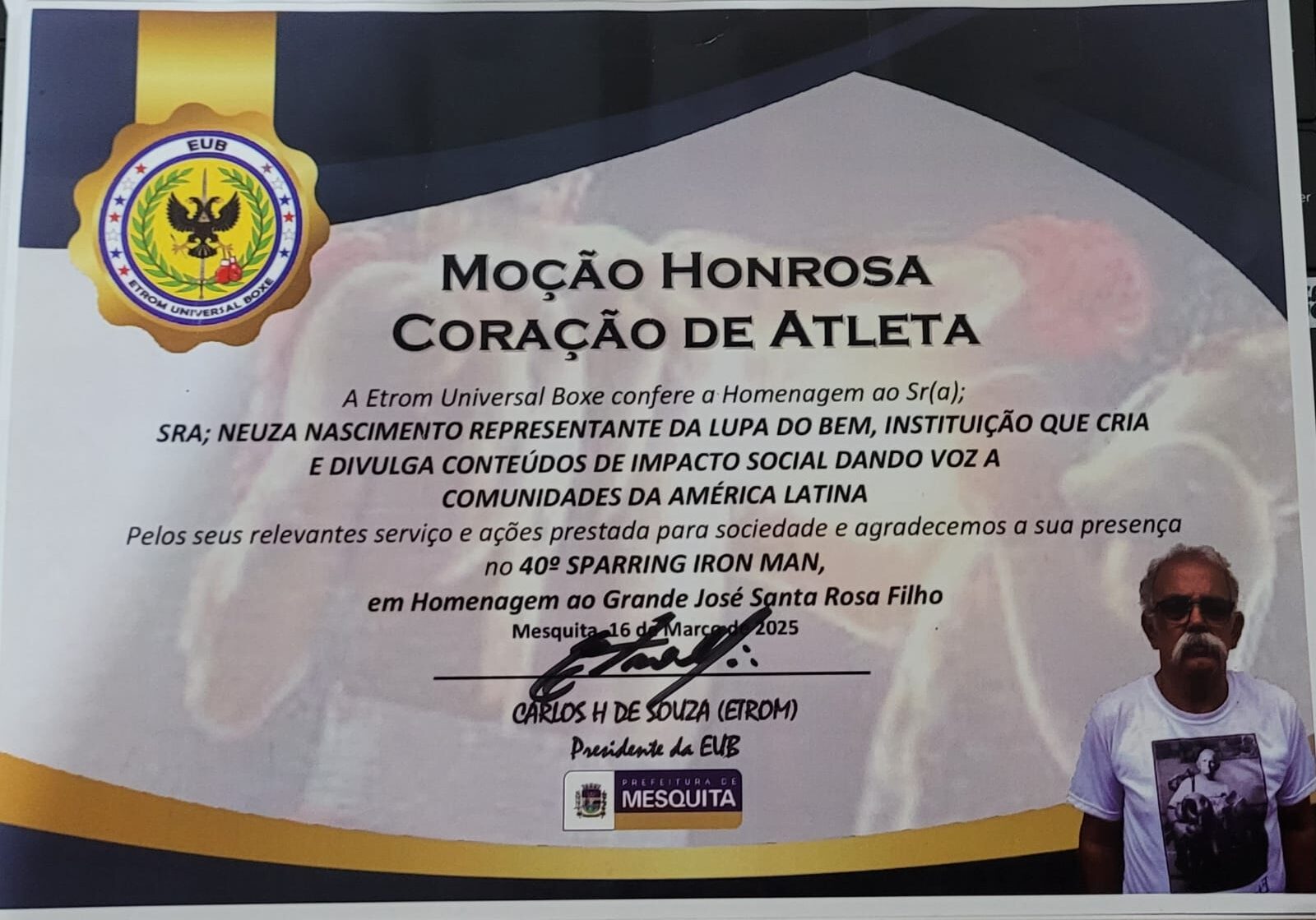 homenagens ao Lupa do Bem